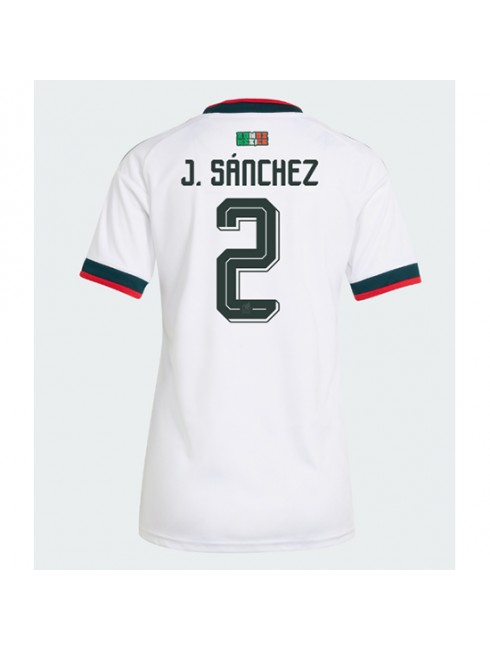 Mexiko Jorge Sanchez #2 Auswärtstrikot für Frauen WM 2026 Kurzarm Mexiko Jorge Sanchez #2 Auswärtstrikot für Frauen WM 2026 Kurzarm